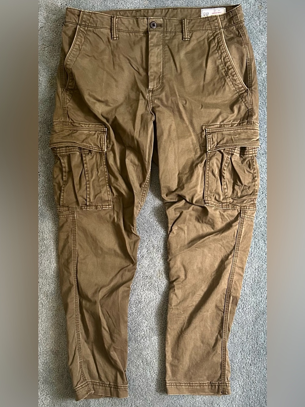 GAP Cargo Pant - 34/30 - Olive Brown